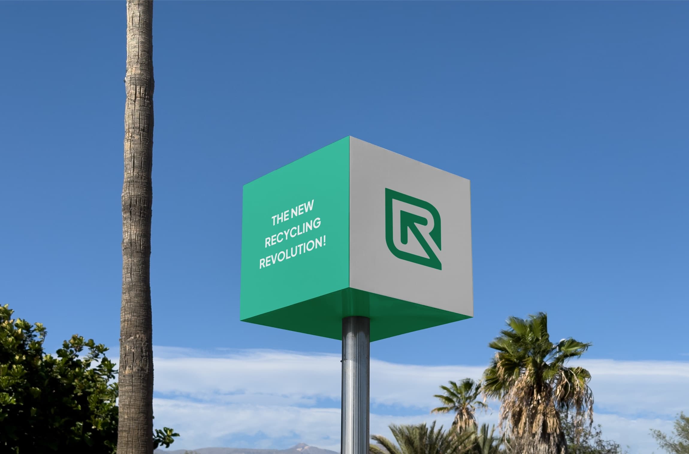 ReBin signage mockup